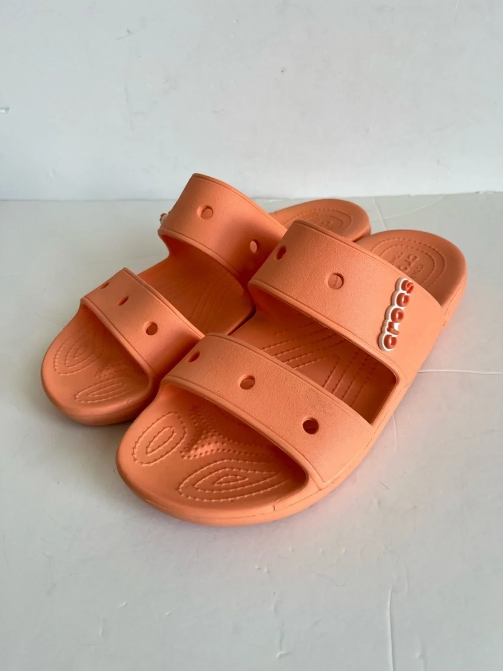 Crocs Double Strap Slide Sandals Peaches Unisex M10 W12